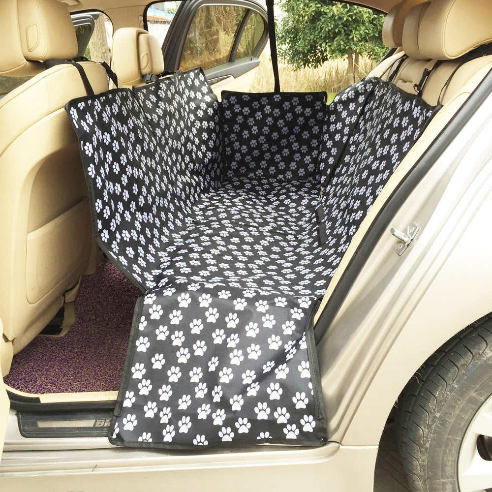 HKM-7260093 Waterproof Thickened Dog Cushion for Car, Anti-Slip Design, 130x145x40cm, Zipper for Human Seating