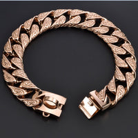 HKM-7260221 Durable Stainless Steel Pitbull Bulldog Collar with Strong Clasp - Multiple Sizes Available