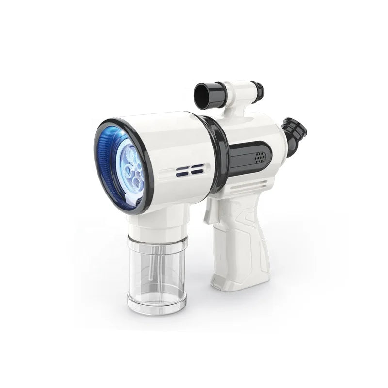 HKM-726099 Outdoor Bubble Gun with Light - Fun for Ages 2 to 7, Made of Durable ABS Plastic