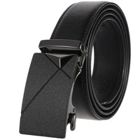HKM-726163 Men's Automatic Buckle Leather Belt - Model LY36-7795-1