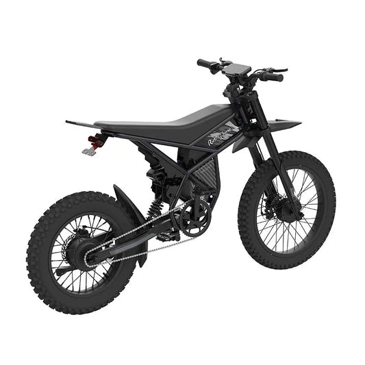 HKM-726227 2000W 48V Off-Road Electric Bike with 25-Inch Carbon Steel Frame and Dual Lithium Battery