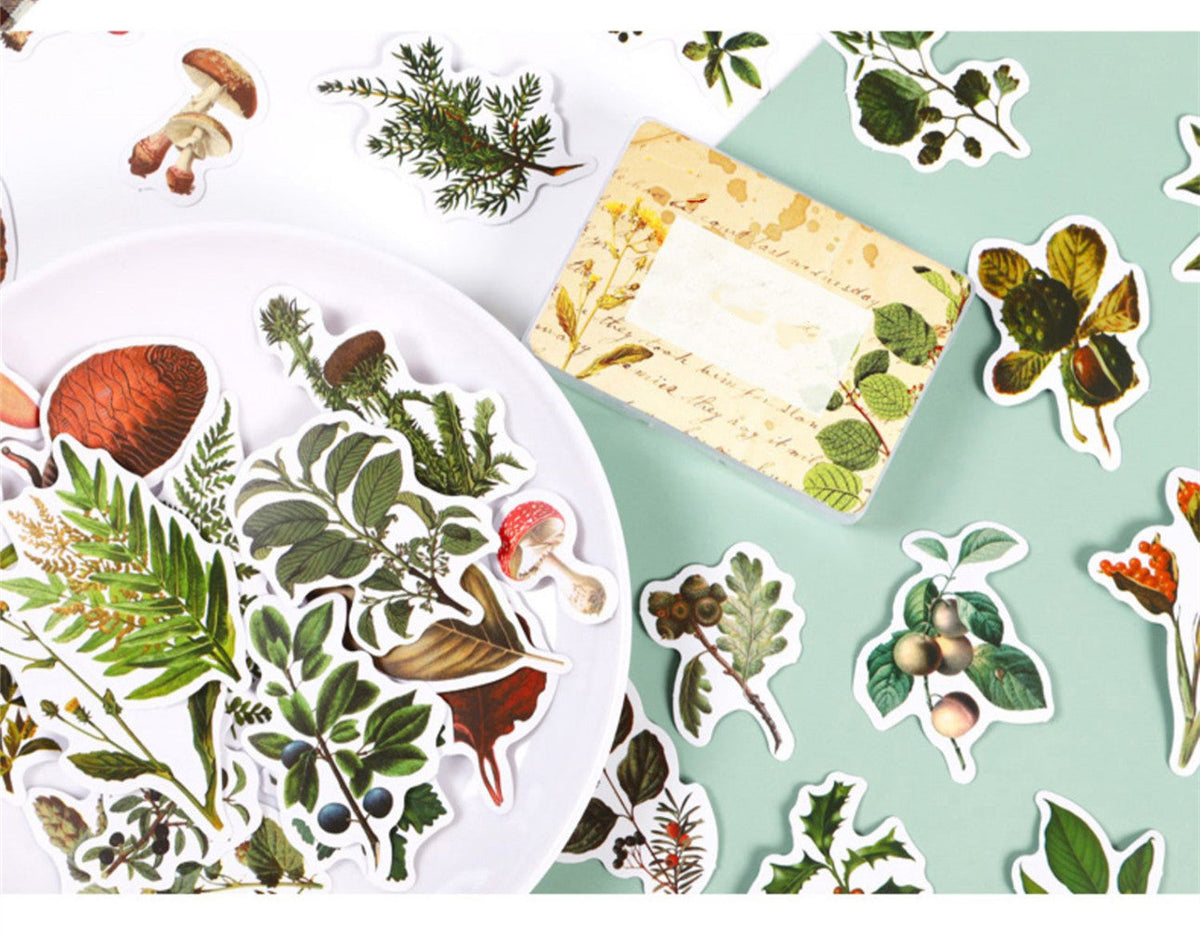 HKM-726227 Self-Adhesive Forest Mushroom Stickers for Celebrations and Crafting