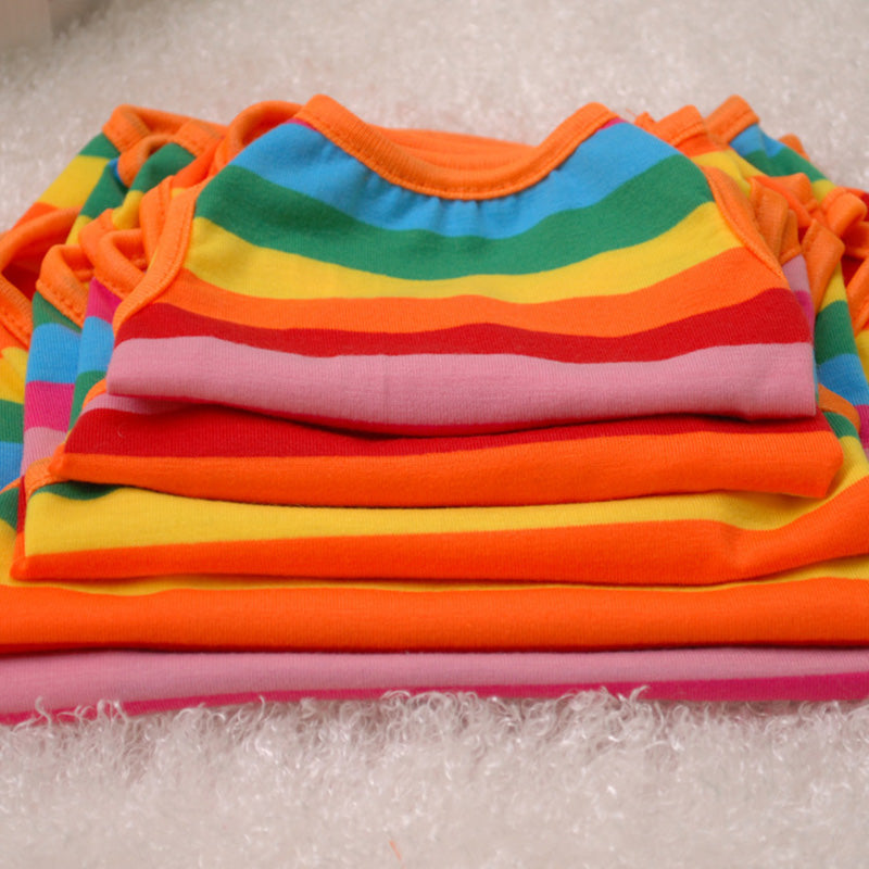 HKM-7262397 Colorful Summer Pet Vest for Dogs in Various Sizes - Casual Polyester Cotton Design