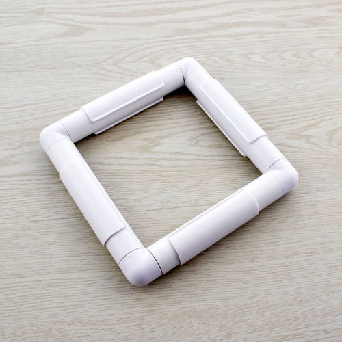 HKM-726291 Handheld Square Embroidery Plastic Frame Hoop for Cross Stitch - Multiple Sizes Available