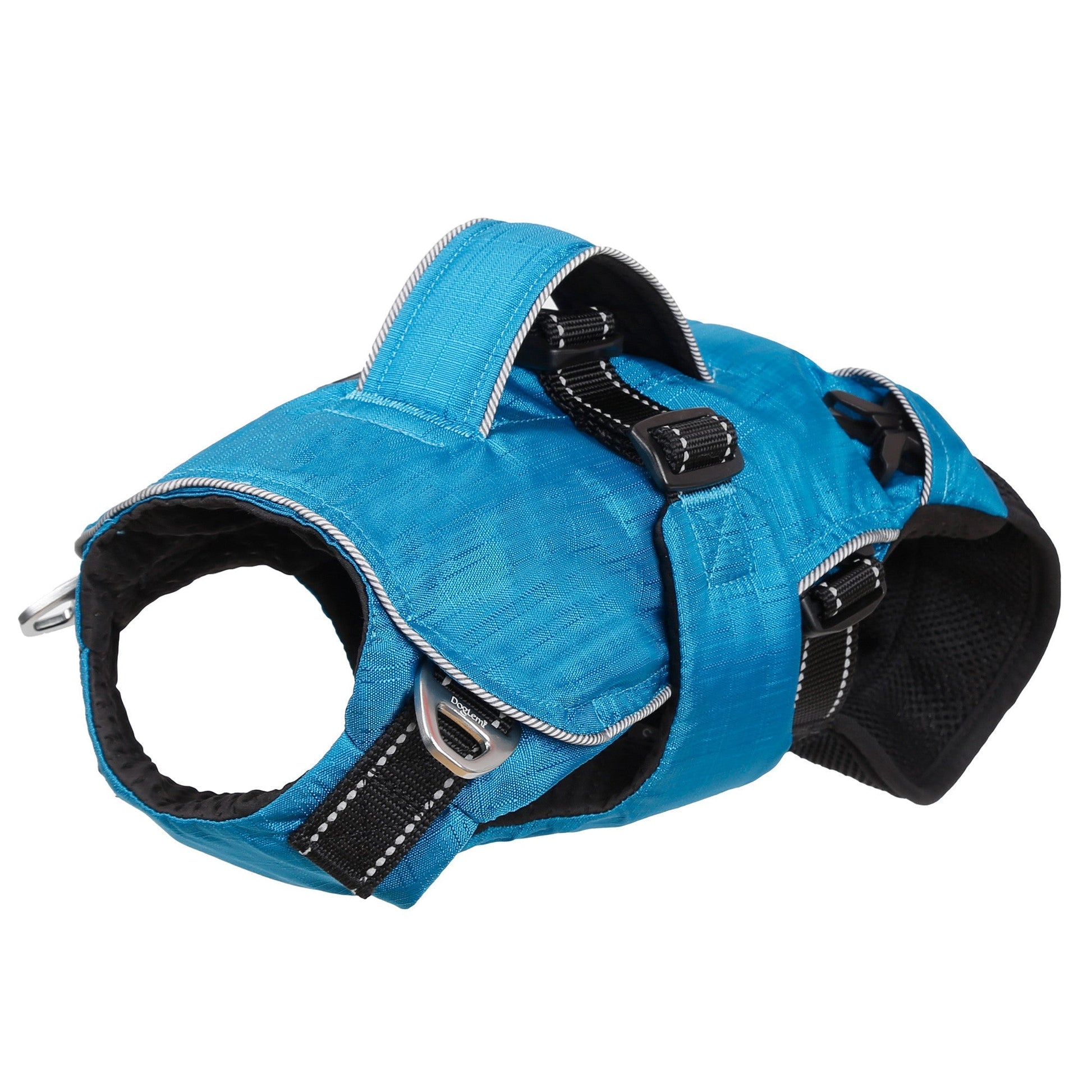 HKM-7263293 Multifunctional Blue and Grey Pet Backpack - Soft, Breathable, Reflective Design