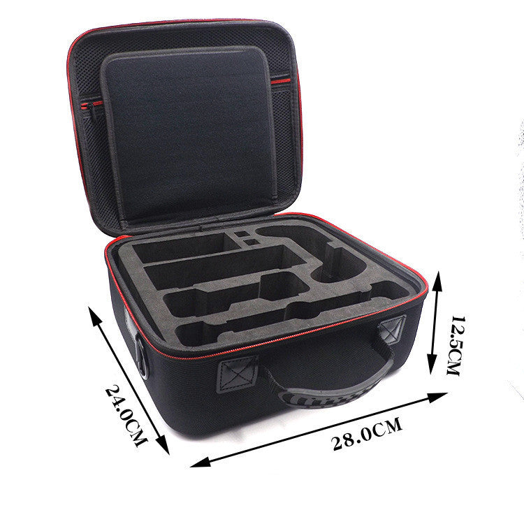 HKM-726355 Large EVA Storage Bag for Game Console Accessories - Black, Ideal for Organizing Controllers and Cables