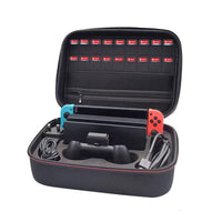 HKM-726355 Large EVA Storage Bag for Game Console Accessories - Black, Ideal for Organizing Controllers and Cables