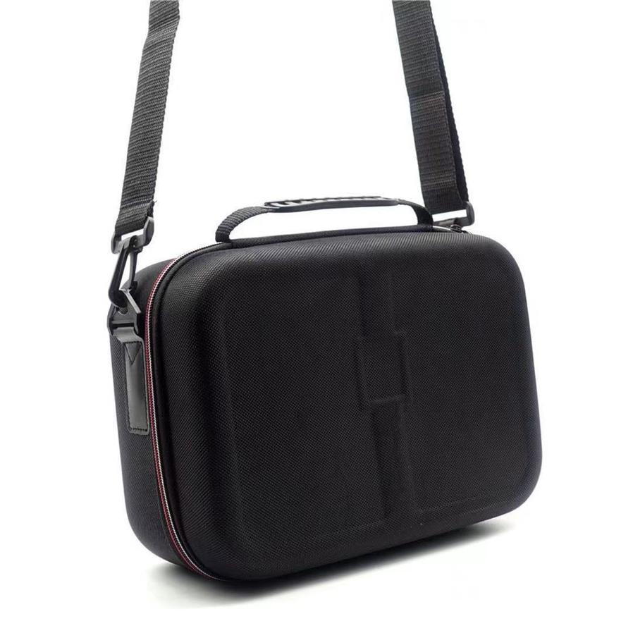 HKM-726355 Large EVA Storage Bag for Game Console Accessories - Black, Ideal for Organizing Controllers and Cables