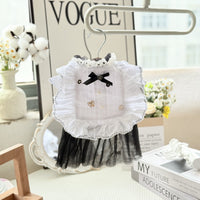 HKM-7263677 White Yarn Gauze Skirt Dress for Dogs - XS to XL Sizes Available