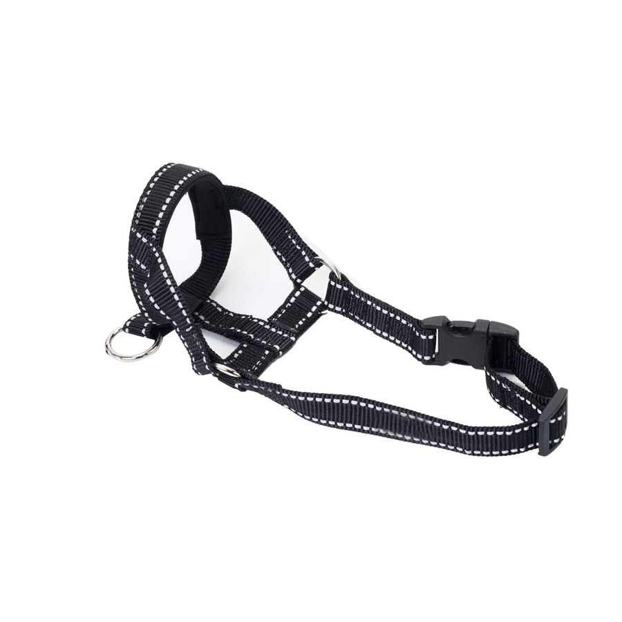 HKM-7263805 Adjustable Nylon Anti-Bite Pet Muzzle and Traction Training Belt for Dogs