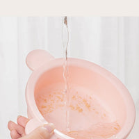 HKM-7264189 Adjustable Height Cat Ear Feeding Bowl in Gray and Pink