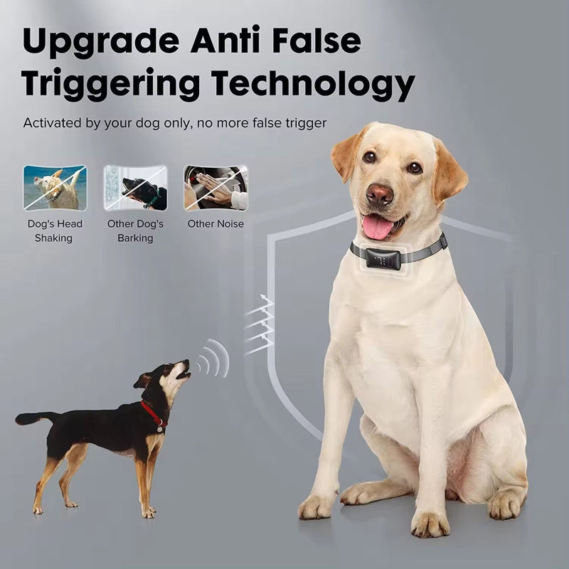 HKM-7265981 Smart Pet Bark Stopper Training Collar for Dogs - Plastic Design Available in Black and White