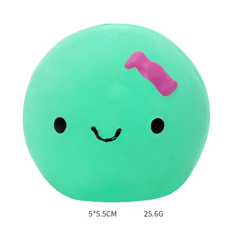 HKM-7266237 Cute Egg-Shaped Latex Toy for Small to Medium Dogs, Fun Sound Feature
