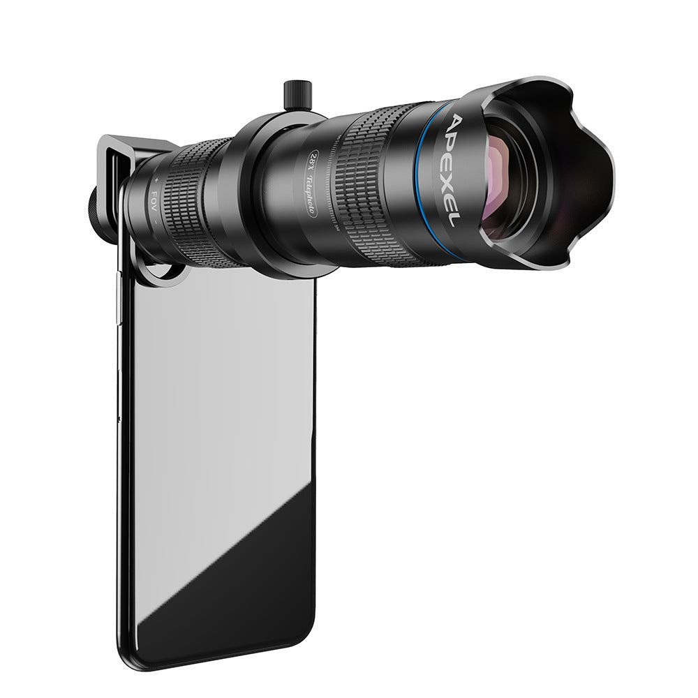 HKM-726675 28X High Magnification Lens with Multi-Coated Optics and Aluminum Construction, 199mm Length
