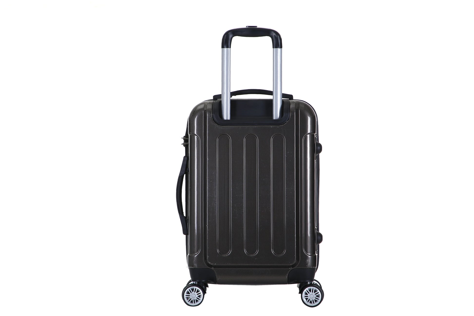 HKM-726675 3-Piece White Trolley Luggage Set with 4 Wheels - ABS and PC Material Travel Bags