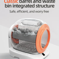 HKM-726739 Smart Automatic Cat Litter Box with App Control and Self-Cleaning Feature, 9L Capacity, Safety Design