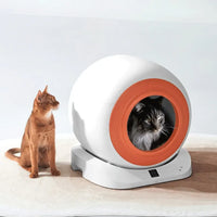 HKM-726739 Smart Automatic Cat Litter Box with App Control and Self-Cleaning Feature, 9L Capacity, Safety Design