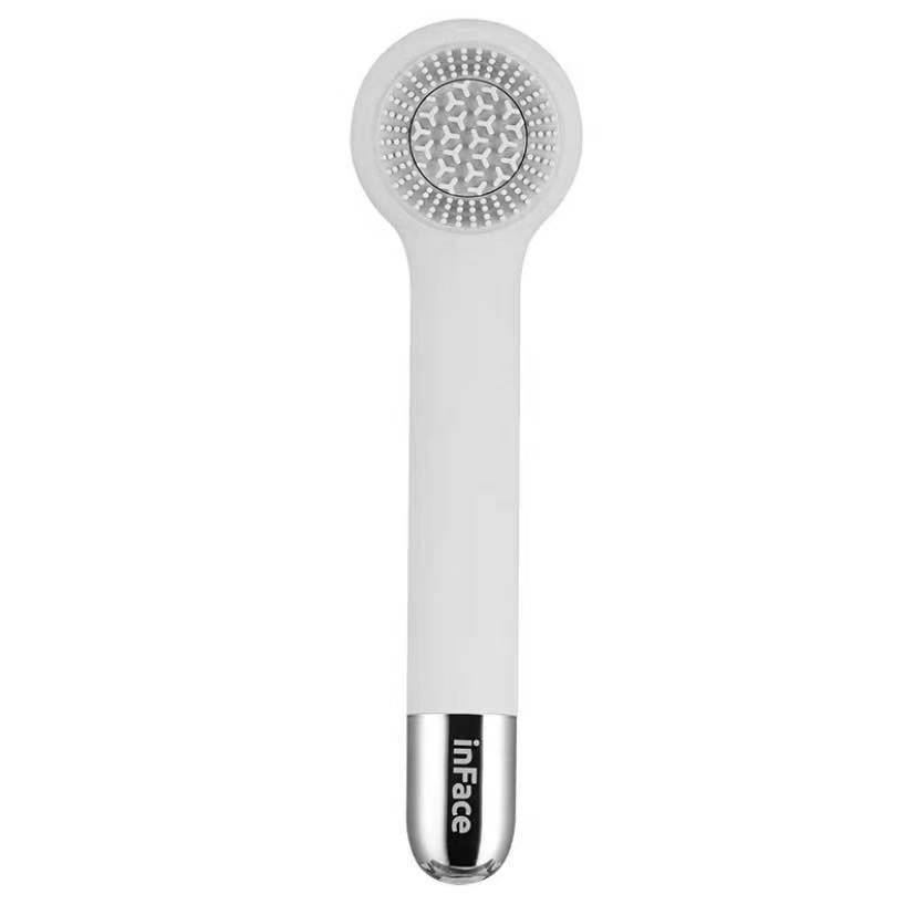 HKM-726867 Electric Back Massage Brush with 4 Rotating Heads, Waterproof Bathing Tool for Skin Exfoliation and Cleaning