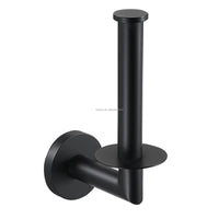 HKM-726867 Matte Black Stainless Steel 304 Bathroom Accessory Set with Towel Rack and Toilet Paper Holder