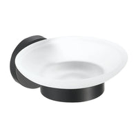 HKM-726867 Matte Black Stainless Steel 304 Bathroom Accessory Set with Towel Rack and Toilet Paper Holder
