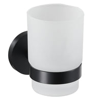 HKM-726867 Matte Black Stainless Steel 304 Bathroom Accessory Set with Towel Rack and Toilet Paper Holder