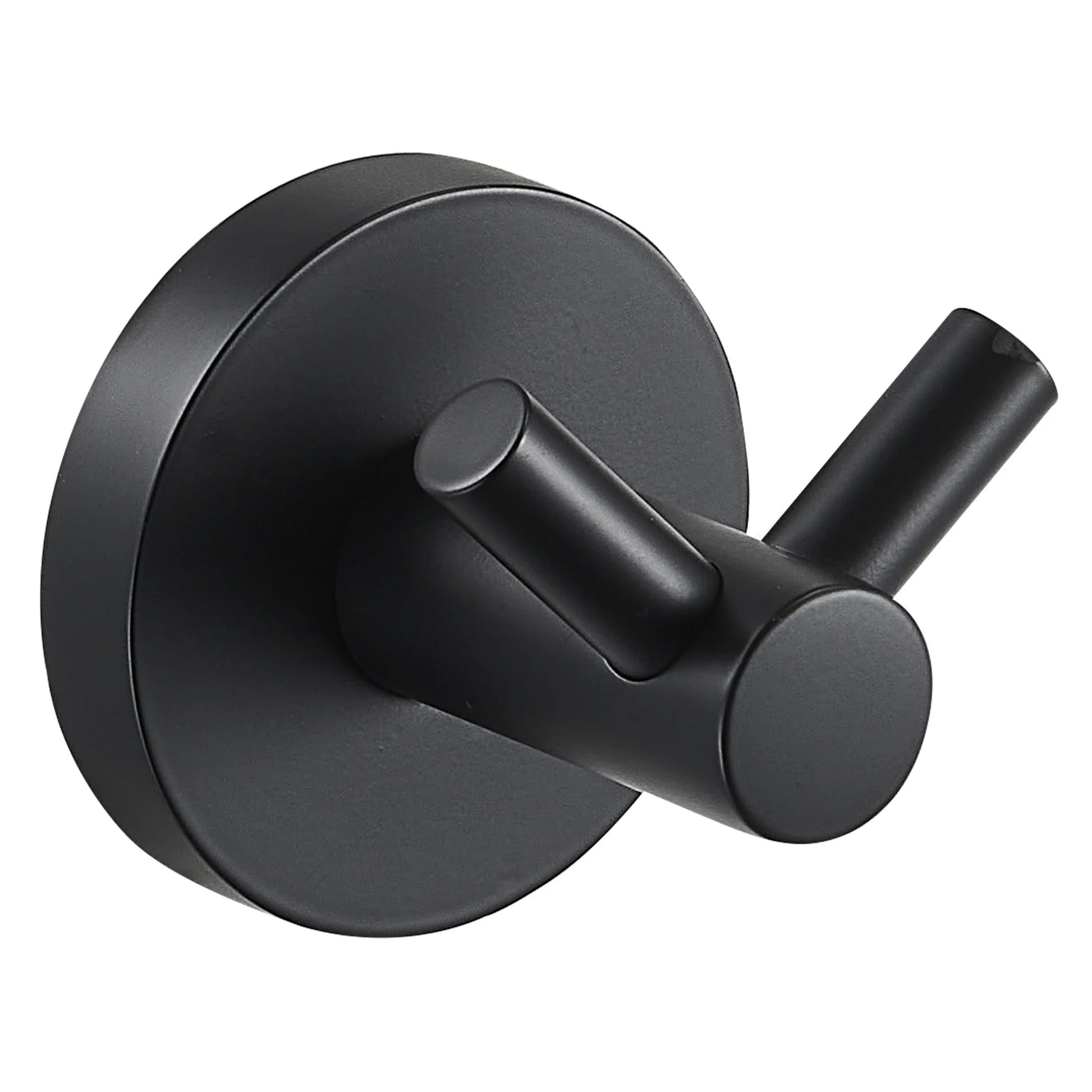 HKM-726867 Matte Black Stainless Steel 304 Bathroom Accessory Set with Towel Rack and Toilet Paper Holder