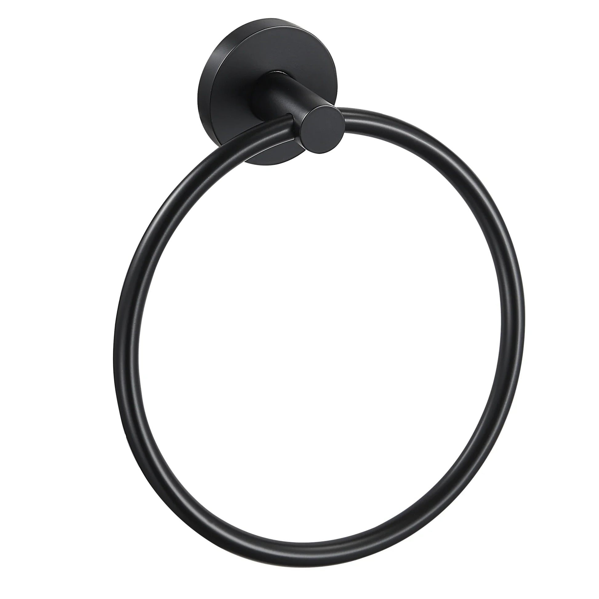 HKM-726867 Matte Black Stainless Steel 304 Bathroom Accessory Set with Towel Rack and Toilet Paper Holder