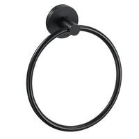 HKM-726867 Matte Black Stainless Steel 304 Bathroom Accessory Set with Towel Rack and Toilet Paper Holder