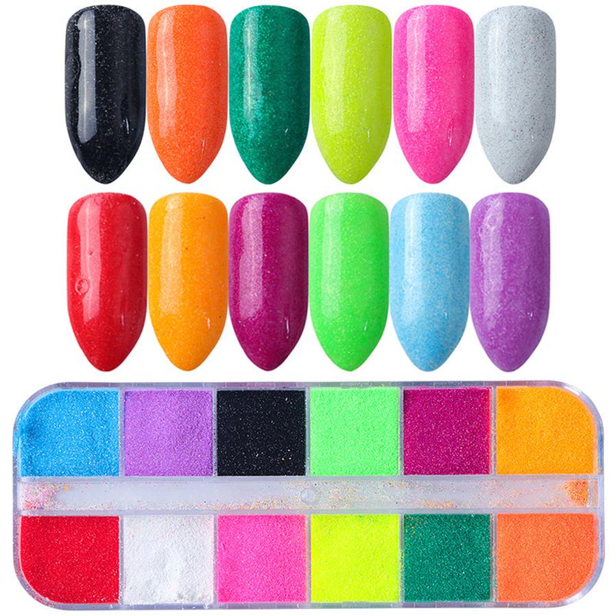 HKM-726931 Glitter Nail Polish Collection: Shell Powder, Laser Sequins, Chameleon Effects & More