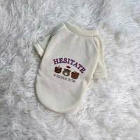 HKM-7269565 Warm Plush Dog Hoodies with Bear Design in Various Colors and Sizes