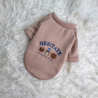 HKM-7269565 Warm Plush Dog Hoodies with Bear Design in Various Colors and Sizes