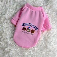 HKM-7269565 Warm Plush Dog Hoodies with Bear Design in Various Colors and Sizes