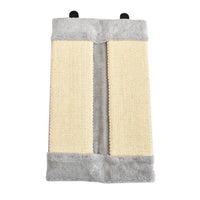 HKM-7269949 Sisal Cat Scratching Board with Plush Cloth for Sofa Protection and Claw Sharpening