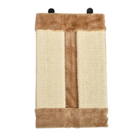 HKM-7269949 Sisal Cat Scratching Board with Plush Cloth for Sofa Protection and Claw Sharpening