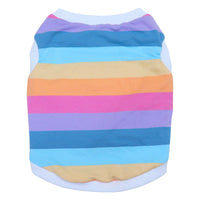 HKM-7270333 Rainbow Cotton Dog Vest ¨C Autumn & Winter Plus Velvet Design, Sizes S to XXL