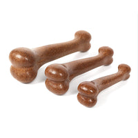 HKM-7270589 Pet Molar Simulation Bone Toy - Durable PP Material, Available in 12cm, 15cm, and 18.5cm Sizes, Brown Color