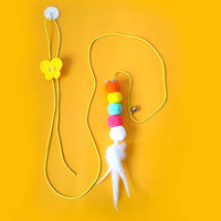 HKM-7271229 Interactive Hanging Cat Toy with Adjustable Elastic Rope for Indoor Cats, Durable and Safe Plush Design