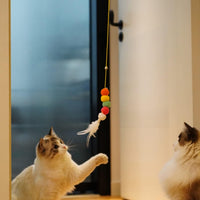 HKM-7271229 Interactive Hanging Cat Toy with Adjustable Elastic Rope for Indoor Cats, Durable and Safe Plush Design