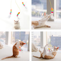 HKM-7271229 Interactive Hanging Cat Toy with Adjustable Elastic Rope for Indoor Cats, Durable and Safe Plush Design