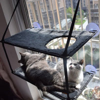 HKM-7271357 Removable and Washable Cat Hammock with Super Suction Cups for Window Sills