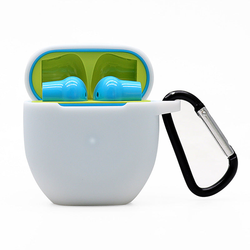 HKM-727187 Wireless Bluetooth Headset Soft Silicone Protective Case - Compatible with iPhone Models, Anti-Drop and Anti-Lost