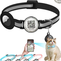 HKM-7273021 Anti-Lost QR Code Pet Collar with Reflective Stripe and Silicone Case