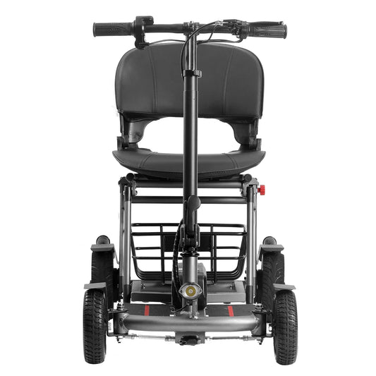 HKM-727315 Foldable Compact Electric Mobility Scooter with Four Wheels, 18KM Range and 300W Motor