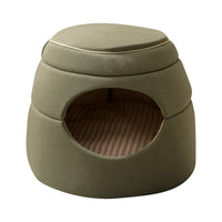 HKM-7273789 Multi-Functional Tree Hole Cat Litter House for Small Dogs and Cats - Cozy Kennel for Teddy Pomeranians