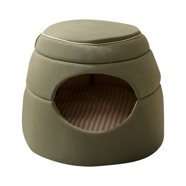 HKM-7273789 Multi-Functional Tree Hole Cat Litter House for Small Dogs and Cats - Cozy Kennel for Teddy Pomeranians