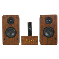 HKM-727443 Wooden HiFi Bluetooth Speaker 2.0 Home Theatre System with Enhanced Bass for PC and TV
