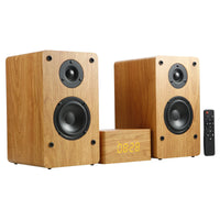 HKM-727443 Wooden HiFi Bluetooth Speaker 2.0 Home Theatre System with Enhanced Bass for PC and TV