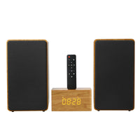 HKM-727443 Wooden HiFi Bluetooth Speaker 2.0 Home Theatre System with Enhanced Bass for PC and TV