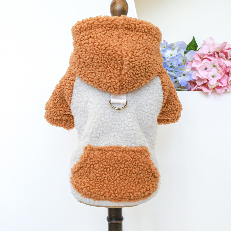 HKM-7274813 Lamb Fleece Traction Sweater for Pets in Various Sizes