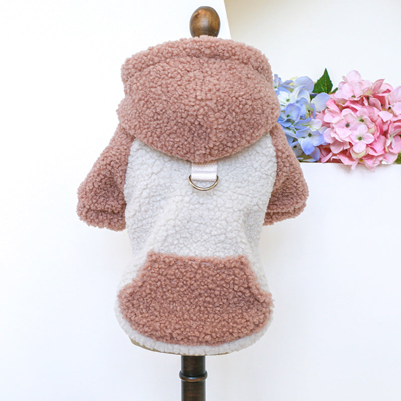 HKM-7274813 Lamb Fleece Traction Sweater for Pets in Various Sizes